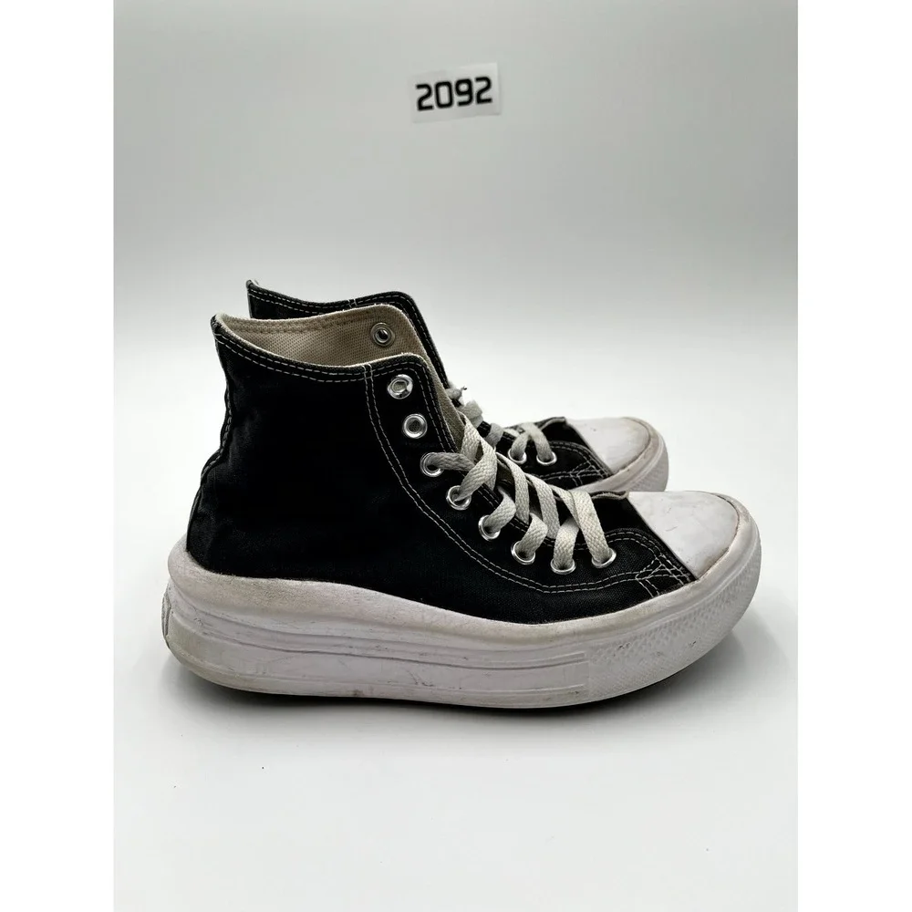 Converse Chuck Taylor All Star Move Unisex Comfort‎ Shoes Black Platform Sneaker